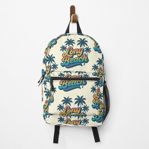Item preview, Retro Rainbow Long Beach CA – Summer Vibes with California Bear Spirit | LBC Beach Design designed and sold by Globalcitytees.