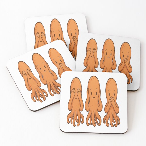 Item preview, Three wise octopus see  hear  speak no evil designed and sold by JamesDunican.