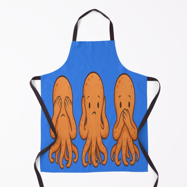 Item preview, Three wise octopus see hear speak no evil designed and sold by JamesDunican.