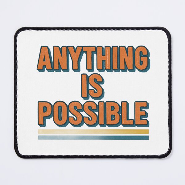 Item preview, Anything Is Possible – Motivational Retro Typography Design designed and sold by ToonyTeez.