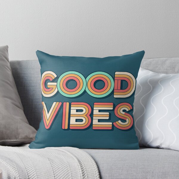 Item preview, good vibes only vintage typography art quote retro style designed and sold by elkuni.