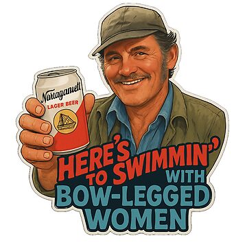 Artwork thumbnail, Here’s to Swimmin’ – Quint Jaws Movie Quote by AltRealityMedia