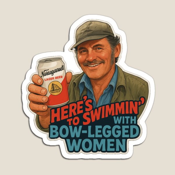 Item preview, Here’s to Swimmin’ – Quint Jaws Movie Quote designed and sold by AltRealityMedia.