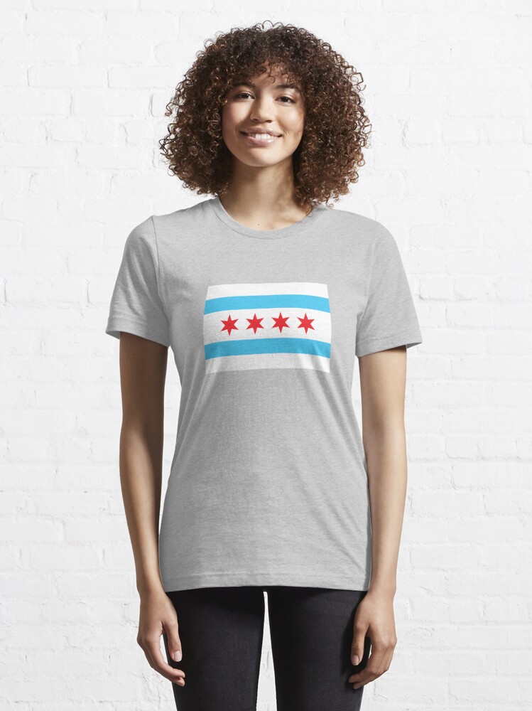 Chicago Flag Essential T-Shirt for Sale by dopaminebrand
