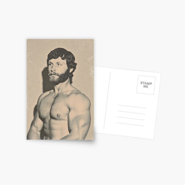 Item preview, 70s Muscular Male Vintage Flexing Biceps designed and sold by Atlas Kai.