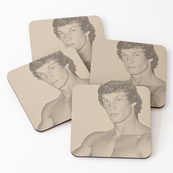 Item preview, 70s Heartthrob Vintage Muscular Male Portrait designed and sold by Atlas Kai.