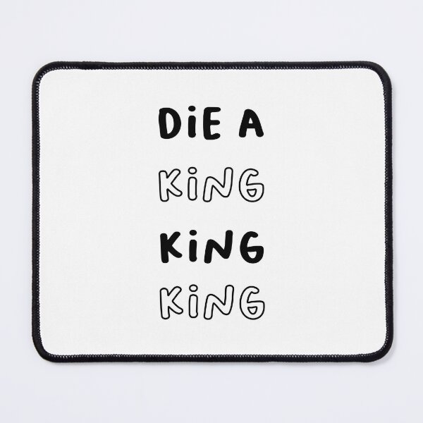 Item preview, Die a King King King - Abstract Typography Art Design designed and sold by RM-Journey.