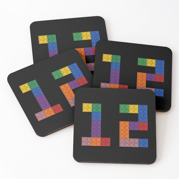Item preview, 12 numbering made of bricks designed and sold by Brickification.
