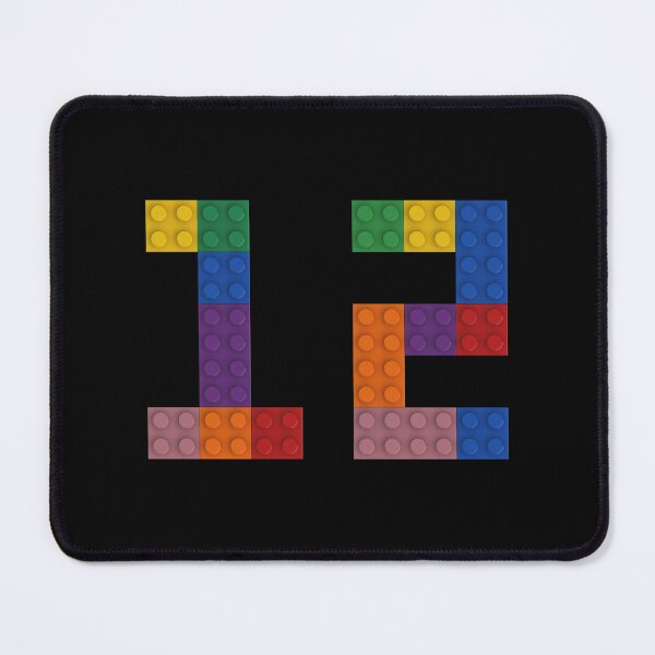Item preview, 12 numbering made of bricks designed and sold by Brickification.