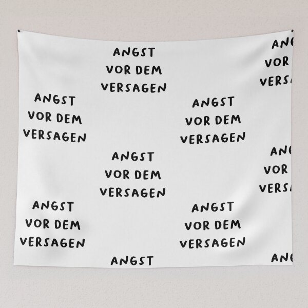 Item preview, "ANGST VOR DEM VERSAGEN - German Anxiety Awareness Design" designed and sold by RM-Journey.