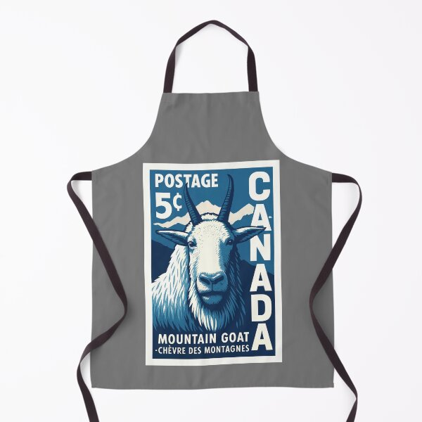 Item preview, Canada Mountain Goat Stamp Poster designed and sold by retrographics.