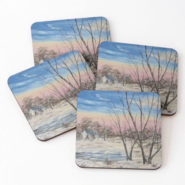 Item preview, Snow at Sunset designed and sold by FairhurstArtGallery.