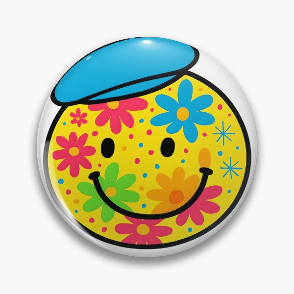 Item preview, Flower Power Happy Face designed and sold by dreamvisionsKG.