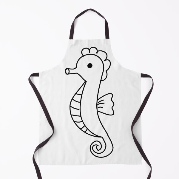 Item preview, Sea horse doodle designed and sold by fluffyfamcraft.