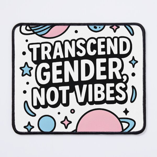 Item preview, Transcend gender, not vibes designed and sold by Uglyandcute.