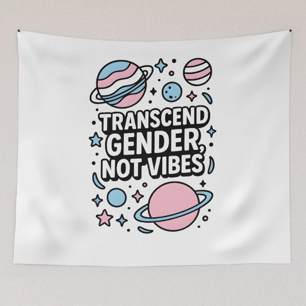 Item preview, Transcend gender, not vibes designed and sold by Uglyandcute.