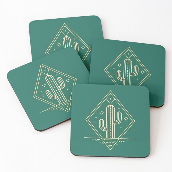 Item preview, Line art cactus. Simple geometric cactus design designed and sold by elkuni.
