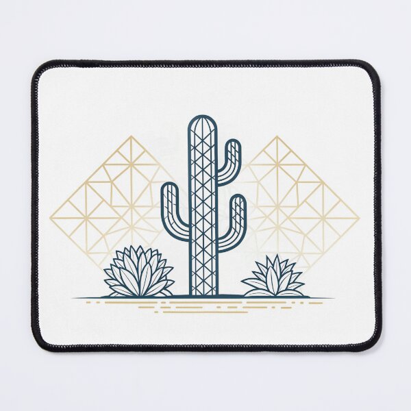 Item preview, Line art cactus. Simple geometric cactus design designed and sold by elkuni.