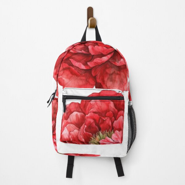 Item preview, flowers print, floral, red peony flower designed and sold by Umna designs.