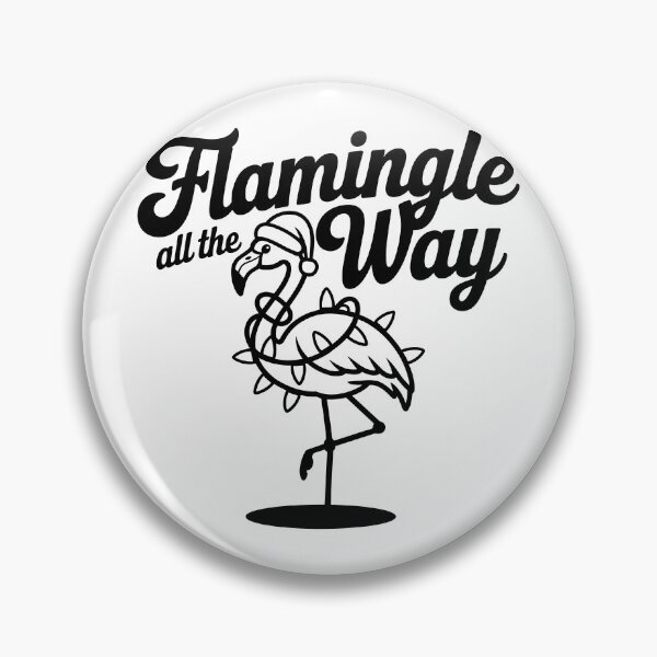 Item preview, Flamingle All The Way Funny Christmas Flamingo designed and sold by theartfulaspie.
