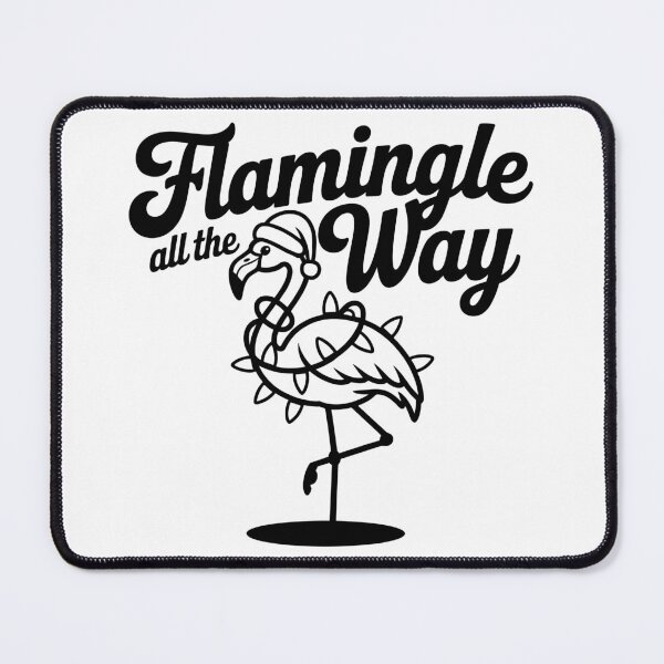 Item preview, Flamingle All The Way Funny Christmas Flamingo designed and sold by theartfulaspie.