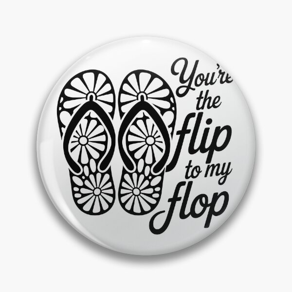 Item preview, Funny “Flip to My Flop” Beach Sandal Design designed and sold by theartfulaspie.