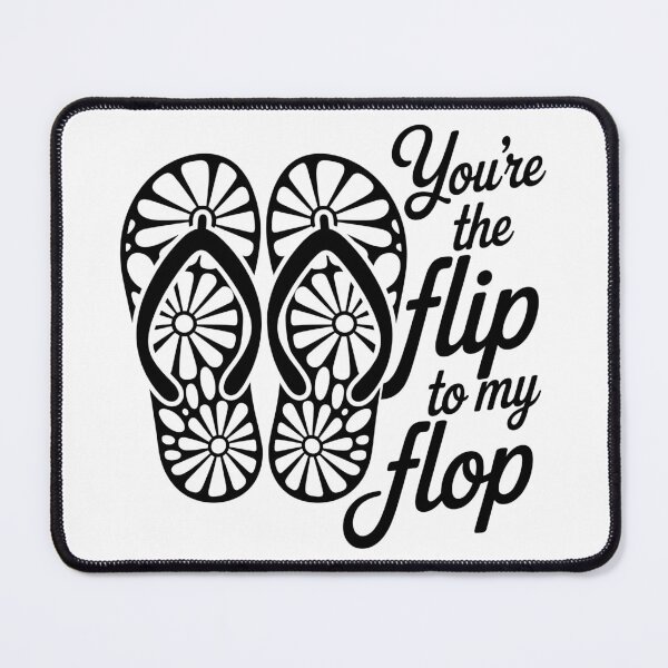 Item preview, Funny “Flip to My Flop” Beach Sandal Design designed and sold by theartfulaspie.
