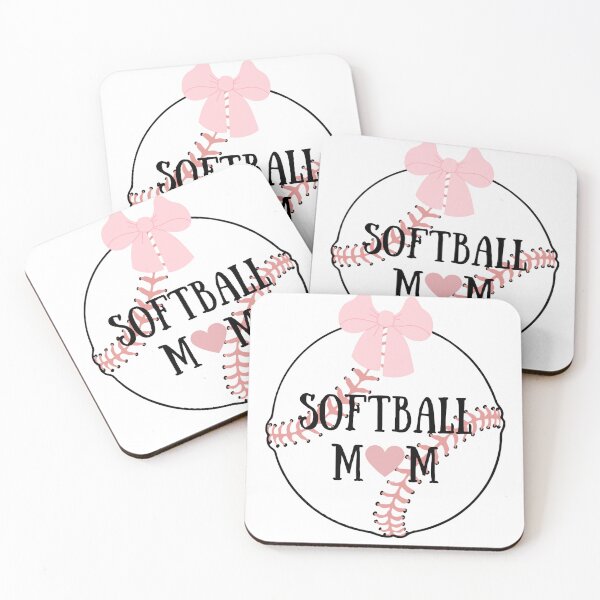 Item preview, Pink Softball with Bow – "Softball Mom" Design Pink Cute designed and sold by PJZShop.