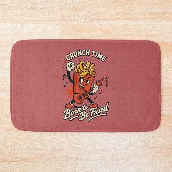 Item preview, Crunch Time – Rocking French Fries Cartoon Retro designed and sold by HoopeStylee.
