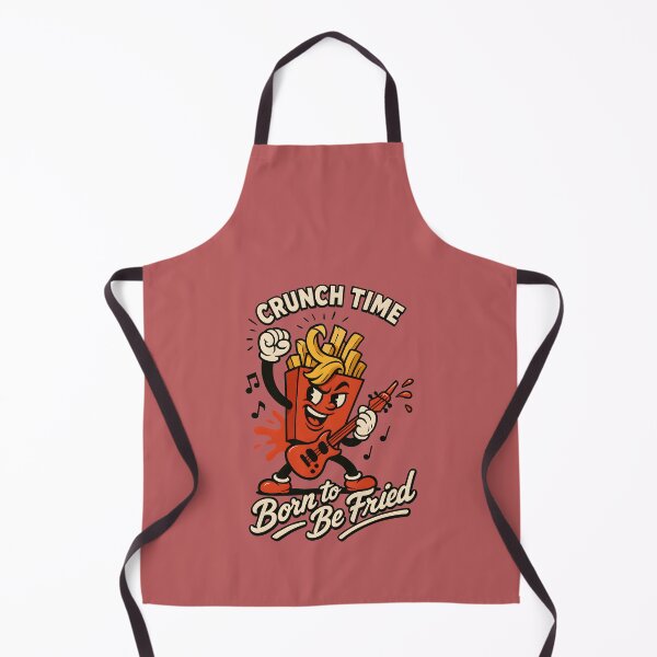 Item preview, Crunch Time – Rocking French Fries Cartoon Retro designed and sold by HoopeStylee.