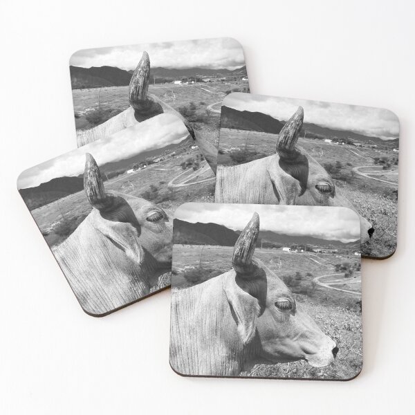 Item preview, Bull head in black and white designed and sold by Javier Narváez Solarte.