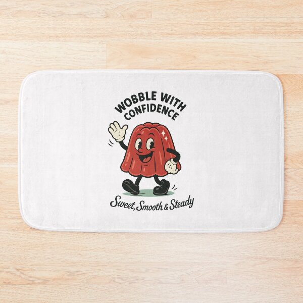 Item preview, Wobble with Confidence – Funny Jelly Cartoon Retro designed and sold by HoopeStylee.