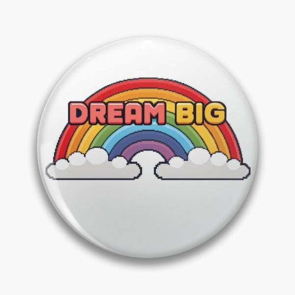 Item preview, Rainbow Dream Big text Motivational Sticker  designed and sold by elkuni.