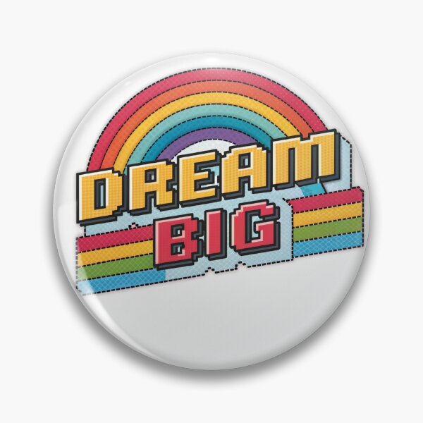 Item preview, Rainbow Dream Big text Motivational Sticker  designed and sold by elkuni.
