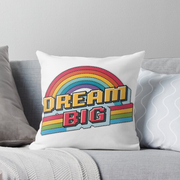 Item preview, Rainbow Dream Big text Motivational Sticker  designed and sold by elkuni.