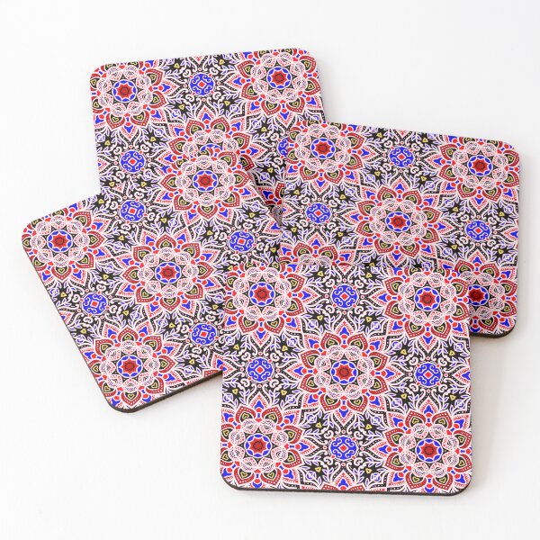 Item preview, Mexican Tile Pattern Art In Red, Blue, White designed and sold by DEC02.