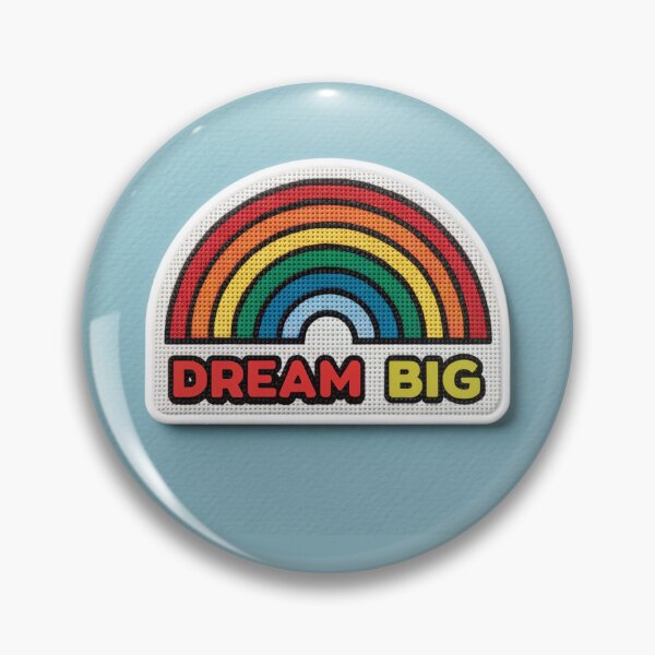 Item preview, Rainbow Dream Big text Motivational Sticker  designed and sold by elkuni.