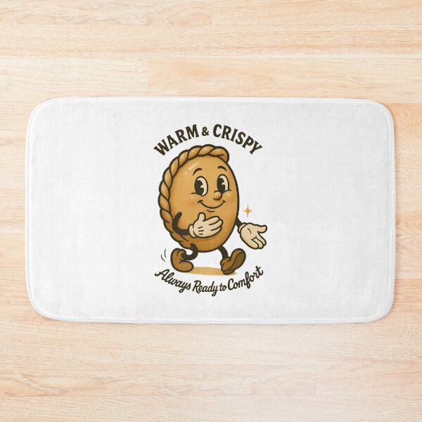 Item preview, Warm & Crispy Empanada – Cozy Vintage Cartoon Comfort Food designed and sold by HoopeStylee.