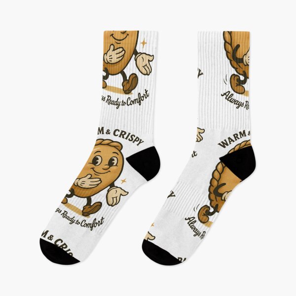 Item preview, Warm & Crispy Empanada – Cozy Vintage Cartoon Comfort Food designed and sold by HoopeStylee.