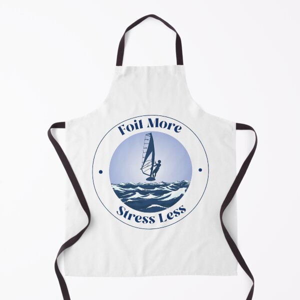 Item preview, Foil More - Stress Less - Windfoiler designed and sold by Wind Meets Foil Tees.