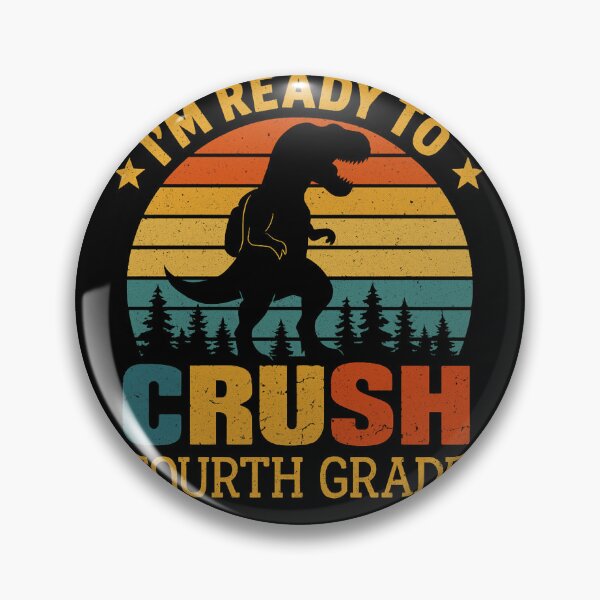 Item preview, Ready to Crush Fourth Grade – Back to School T-Rex Vintage Design designed and sold by haitrieuic96.