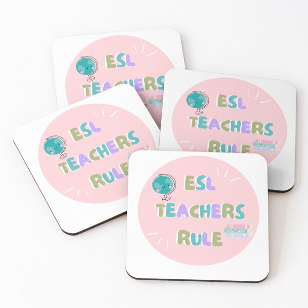 Item preview, ESL Teachers Rule English as a Second Language Teacher Gift Sticker Graphic designed and sold by PJZShop.