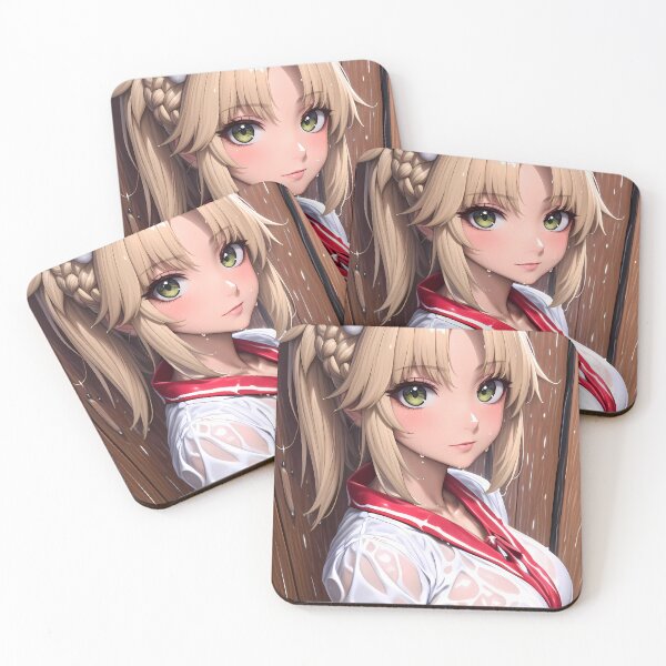 Item preview, Mordred Red Saber Sauna Power Fate Grand Order Game Girl designed and sold by mildaclairmo.