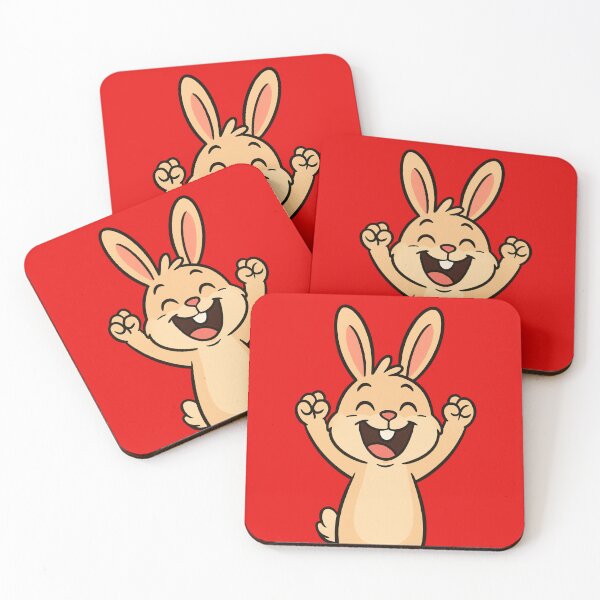 Item preview, Excited Bunny with Arms in the Air designed and sold by RWCarpenter.