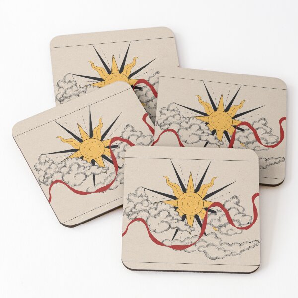 Item preview, Red String Through A Cloud Filled Sun Set. designed and sold by Chidera’s Studio Art.