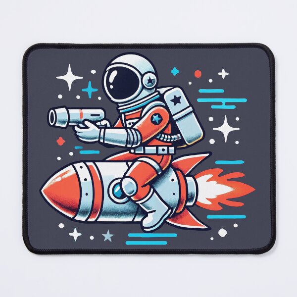 Item preview, Blast-Off Spaceman Kids Cartoon Rocket Adventure Design designed and sold by Victor Shadehorn.