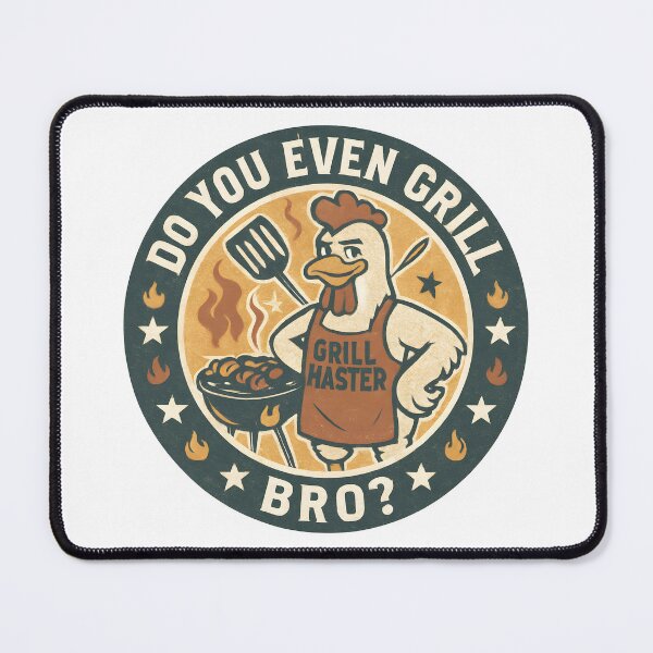 Item preview, Do You Even Grill Bro Vintage Chicken BBQ designed and sold by Junkie-Worx.