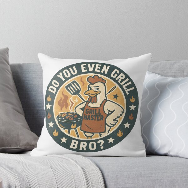 Item preview, Do You Even Grill Bro Vintage Chicken BBQ designed and sold by Junkie-Worx.