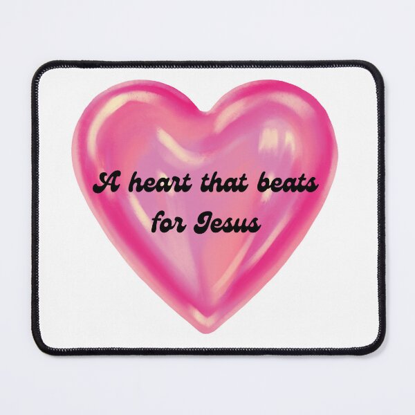 Item preview, Heart Beats For Jesus Heart Modern Graphic Christian Art designed and sold by PJZShop.