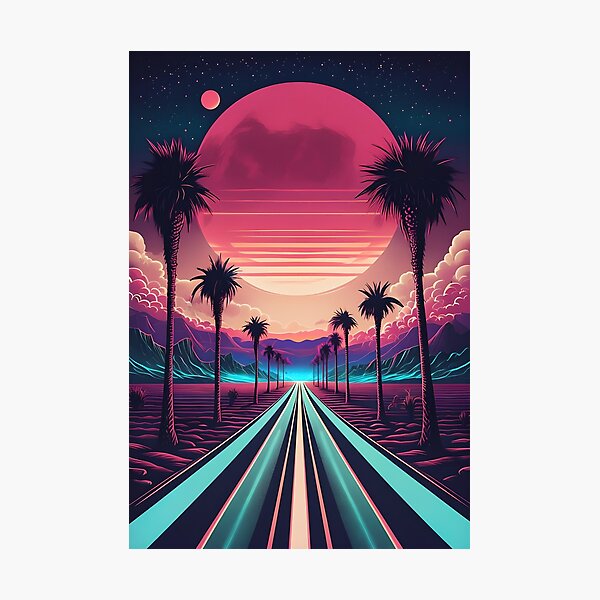 Item preview, neon road  designed and sold by LumenCivitas.